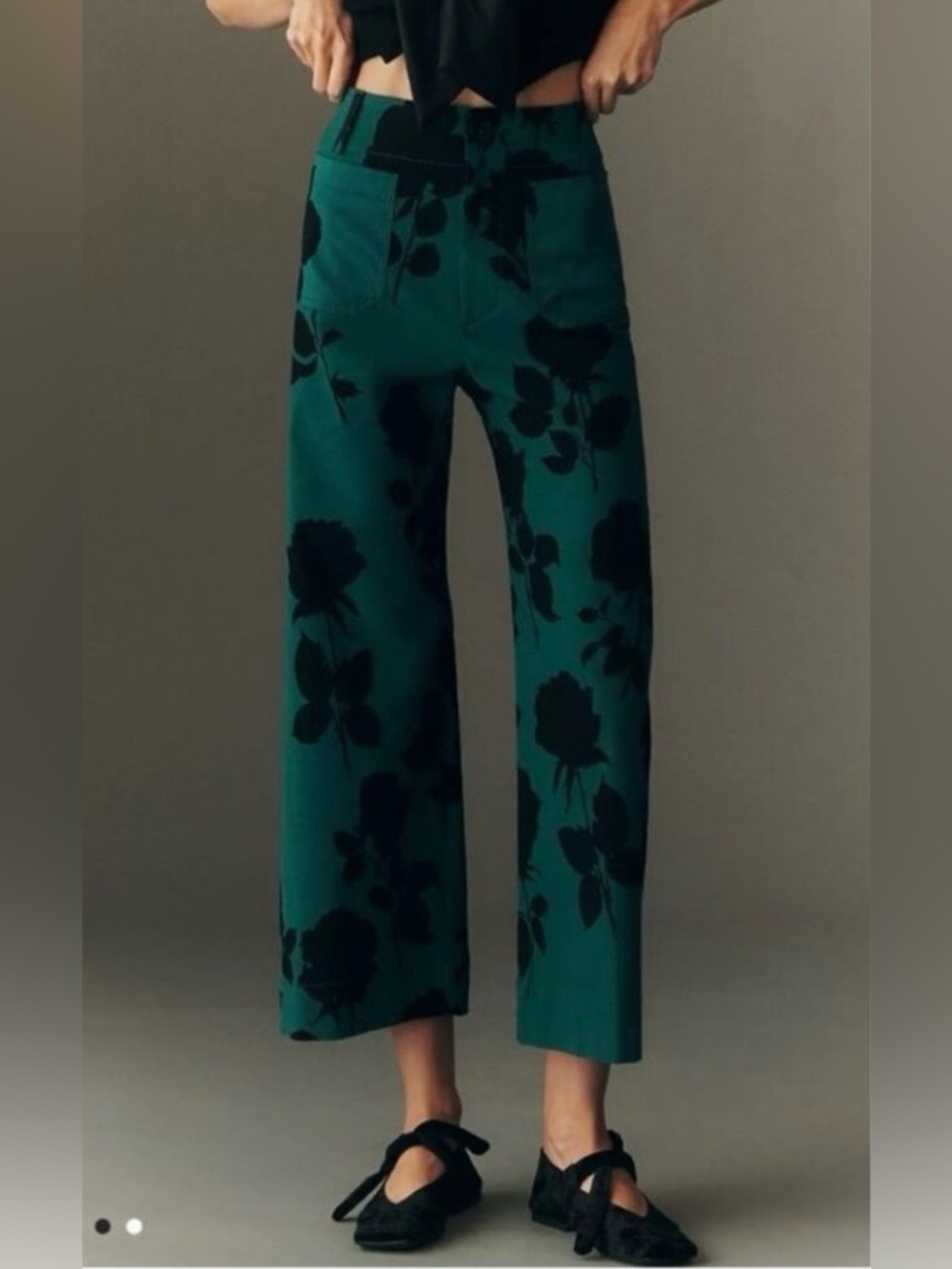 NWT Size 28 - The Colette Magic Fabric Crop Wide-Leg Pants Maeve (NWT US$ 130)